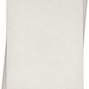 100 Count Edible Rectangle Wafer Paper, 8 by 11-Inch, White